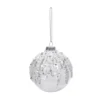 BOULE DE NOEL VERRE AVEC ORNEMENTS SEQUINS 8CM