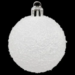 BOULE DE NOEL X5 PIECES BLANC 5CM