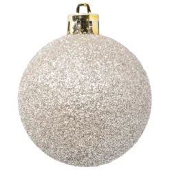 BOULE DE NOEL X9 PIECES NUDE 6CM