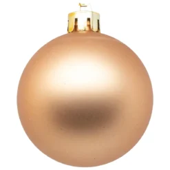 BOULE DE NOEL X9 PIECES NUDE 6CM