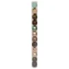 BOULE DE NOEL X12 PIECES SECRETS BOIS 6CM