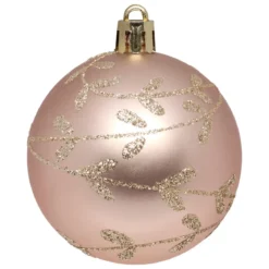 BOULE DE NOEL X12 PIECES SECRETS BOIS 6CM