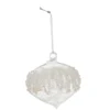 BOULE EN VERRE FORME OIGNON AVEC STRASS 8CM