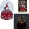BOULE NEIGE MUSICALE LED PERE NOEL 13X18CM