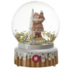 BOULE NEIGE MUSICALE LED PERE NOEL CONFISERIE 13X18CM