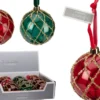 BOULE NOEL D.8CM DIAMANT PAI