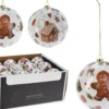 BOULE NOEL D.10CM PAIN EPICE