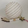 BOULE NOEL PAILETTES BLANC