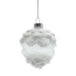 BOULE NOEL VERRE GARNIE POMME DE PAIN