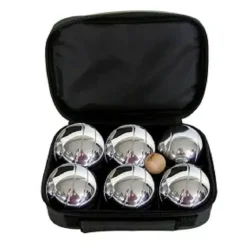 BOULES ACIER AVEC SACOCHE X6 PIECES