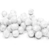 BOULES DECO PAILLETEES D.8MM 10G BLANC