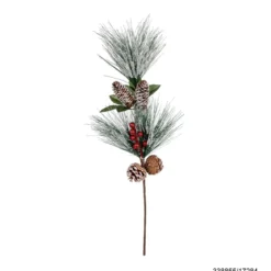 BRANCHE DECO BOULE ROUGE 65CM