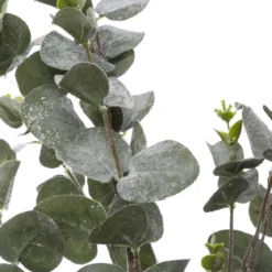 BRANCHE EUCALYPTUS PAILLETEE FLOQUEE 98CM