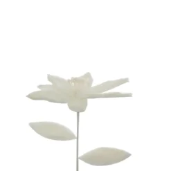 BRANCHE POINSETTIA FOURRURE H.65CM