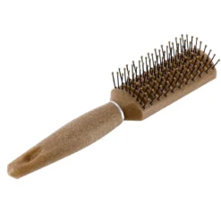 BROSSE A CHEVEUX PLATE FIBRE DE COCO RECTANGLE NATUREL