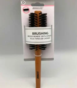 BROSSE BRUSHING PICOTS SANGLIER MANCHE BOIS VERNIS D.16 MM