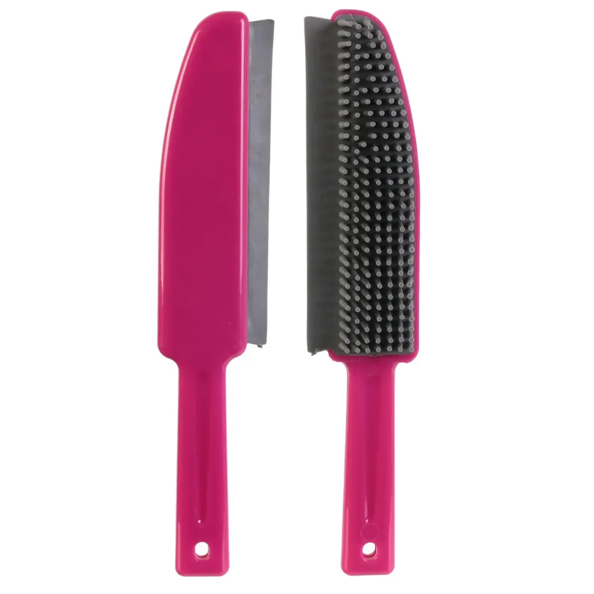 BROSSE DE NETTOYAGE AVEC RACLETTE CAOUTCHOUC