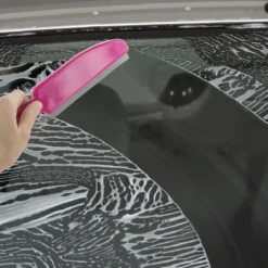 BROSSE DE NETTOYAGE AVEC RACLETTE CAOUTCHOUC