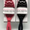 BROSSE OVALE PICOTS PERLES NYLON SANGLIER NOIR FUCHSIA MAT