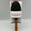BROSSE PNEUMATIQUE OVALE PICOTS PERLES MANCHE BOIS NOIR