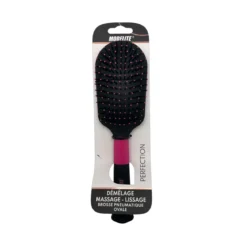 BROSSE PNEUMATIQUE PICOTS PERLES NOIR ROSE
