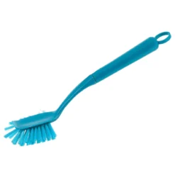 BROSSE RECTANGULAIRE A VAISSELLE AVEC GRATTOIR BLEU