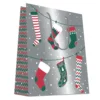 CABAS CHAUSSETTE DE NOEL 18X10X23CM