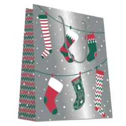 CABAS CHAUSSETTE DE NOEL 26X13X32CM