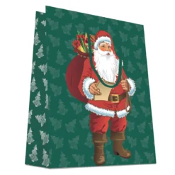 CABAS PERE NOEL TRADITIONNEL 26X13X32CM
