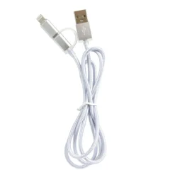 CABLE TRESSE 2 EN 1 MICRO USB TYPE C