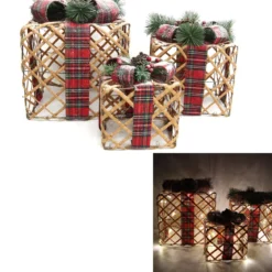 CADEAU LUMINEUX BRANCHES 15CM