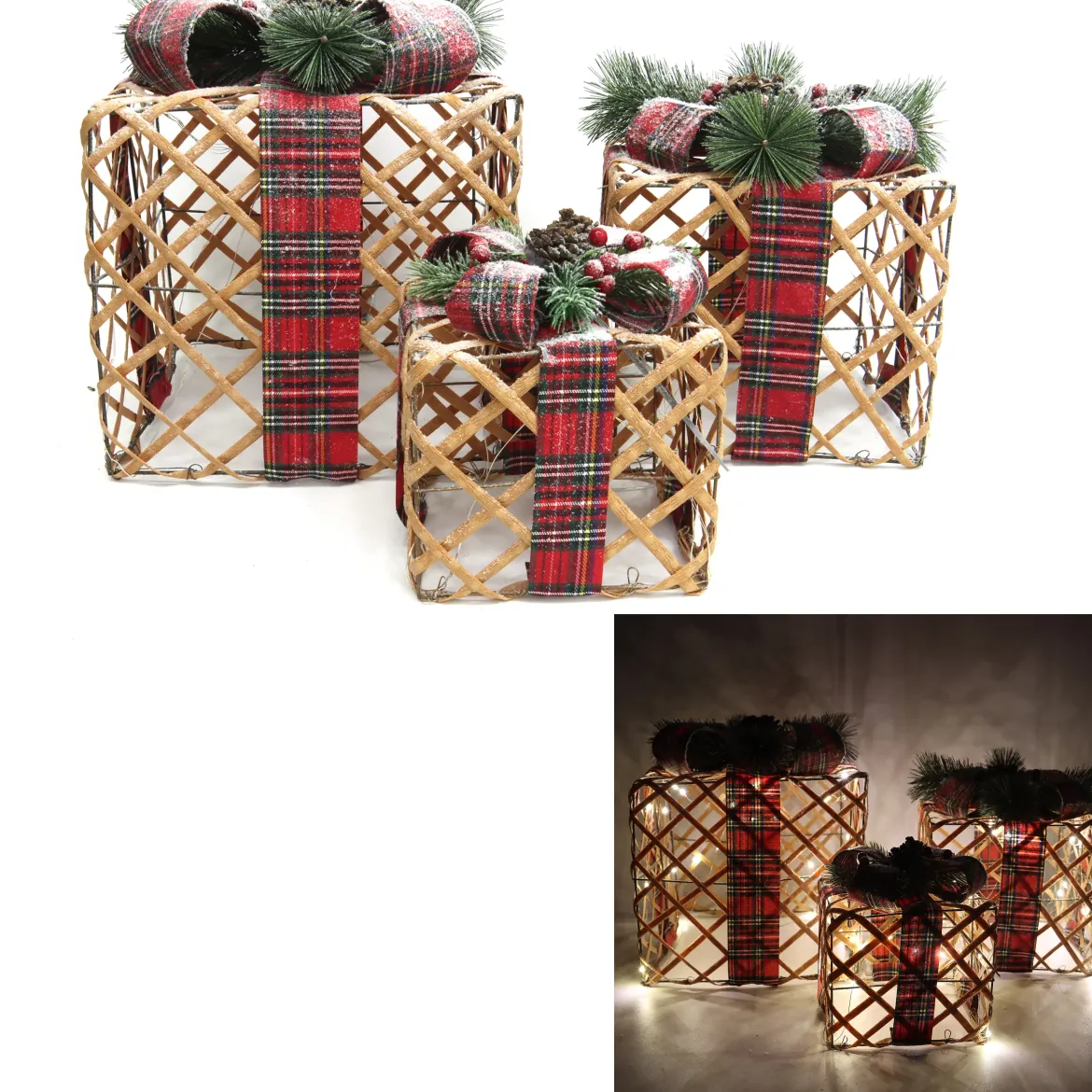 CADEAU LUMINEUX BRANCHES 15CM