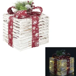 CADEAU LUMINEUX DORE H.20CM
