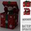 CADEAU LUMINEUX ET ANIME ROUGE PERE NOEL LED