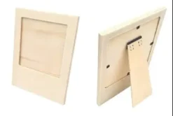 CADRE BOIS AVEC PIED 12X15CM POUR PHOTO 4.8X7CM