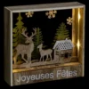 CADRE BOIS RENNES A LEDS H.17CM