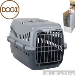 CAGE DE TRANSPORT GIPSY GRIS CLAIR ET ANTHRACITE DOGI