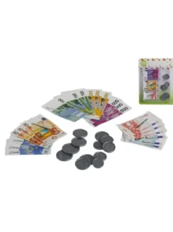 CAISSIER EURO AVEC BILLETS ET PIECES