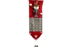 CALENDRIER DE L AVENT BONHOMME DE NEIGE LED 21X65CM