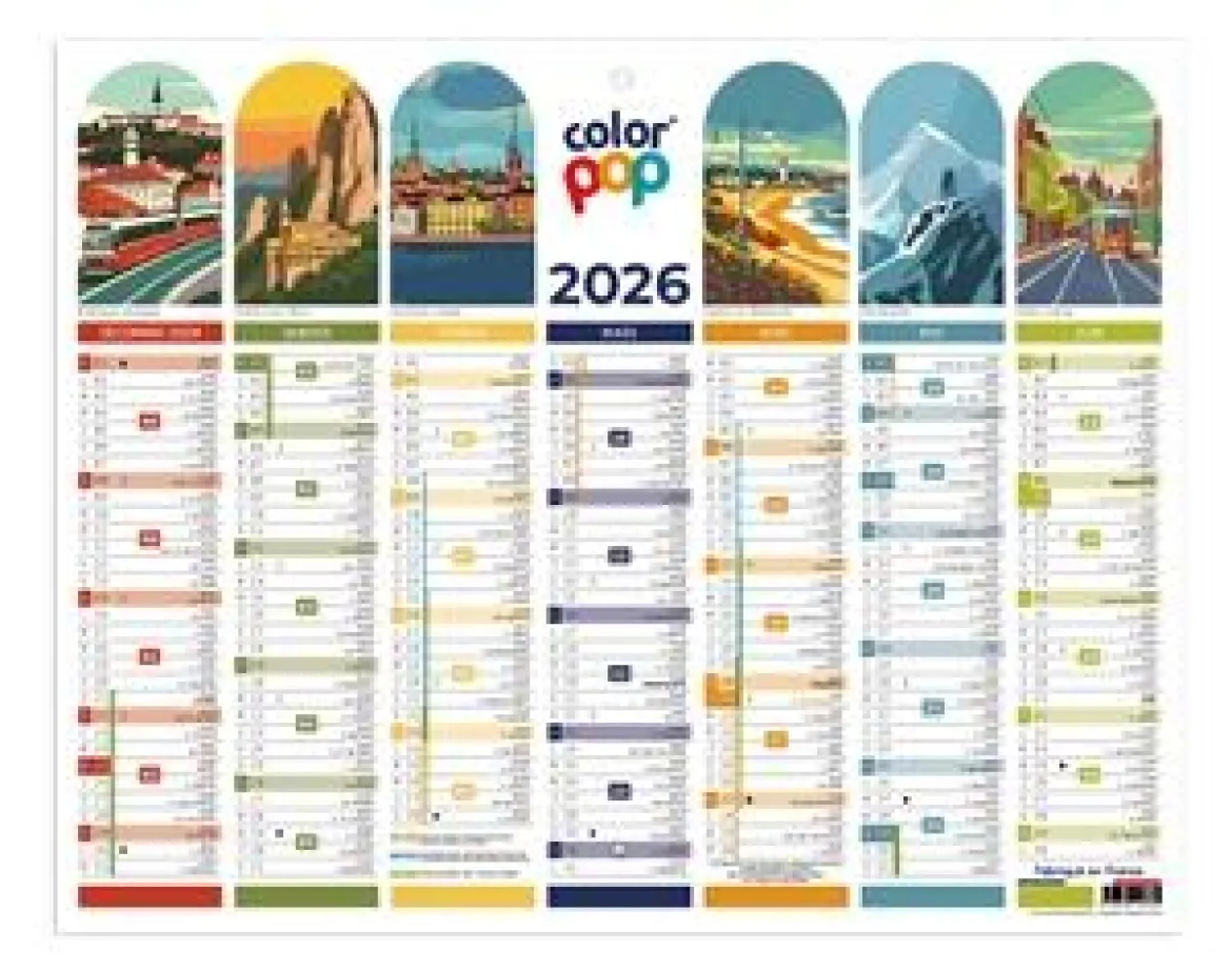 CALENDRIER 2026 PETIT FORMAT 21X26.5CM
