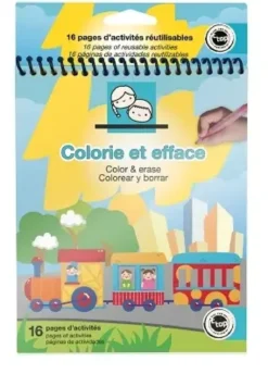 CARNET ACTIVITES REUTILISABLE TRANSPORTS X16 PAGES