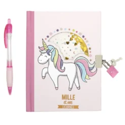 CARNET SECRET ET CRAYON LICORNE