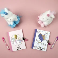 CARNET SECRET ET CRAYON LICORNE