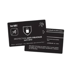 CARTE ANTI PIRATAGE RFID METALLIQUE
