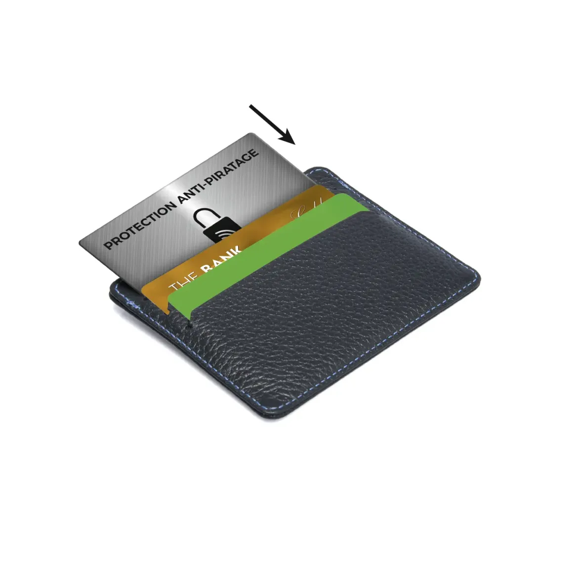 CARTE ANTI PIRATAGE RFID METALLIQUE