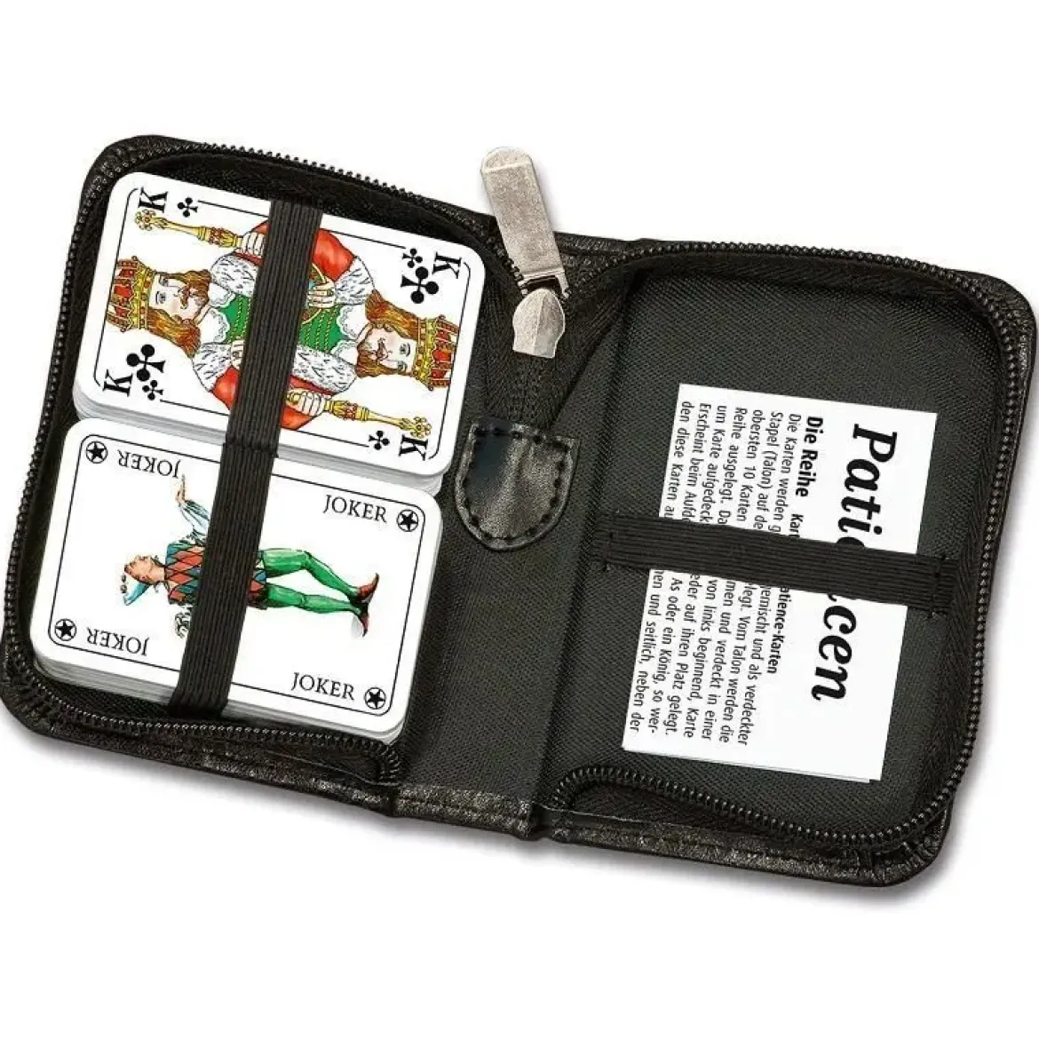 CARTES DE PATIENCE DANS ETUI DE VOYAGE