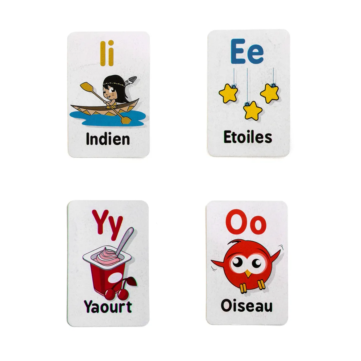 CARTES EDUCATIVES MOTS 8X12CM BLANC