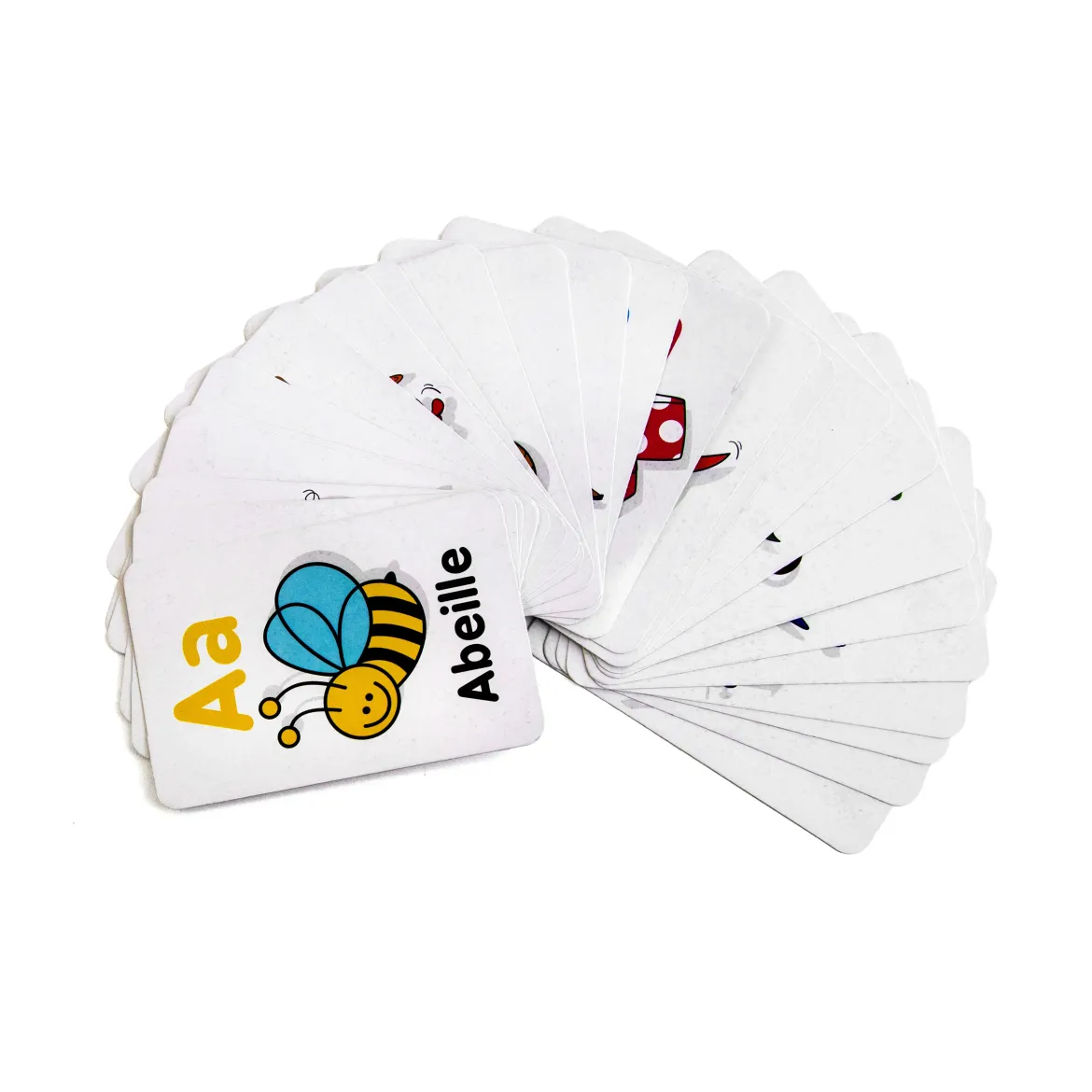 CARTES EDUCATIVES MOTS 8X12CM BLANC