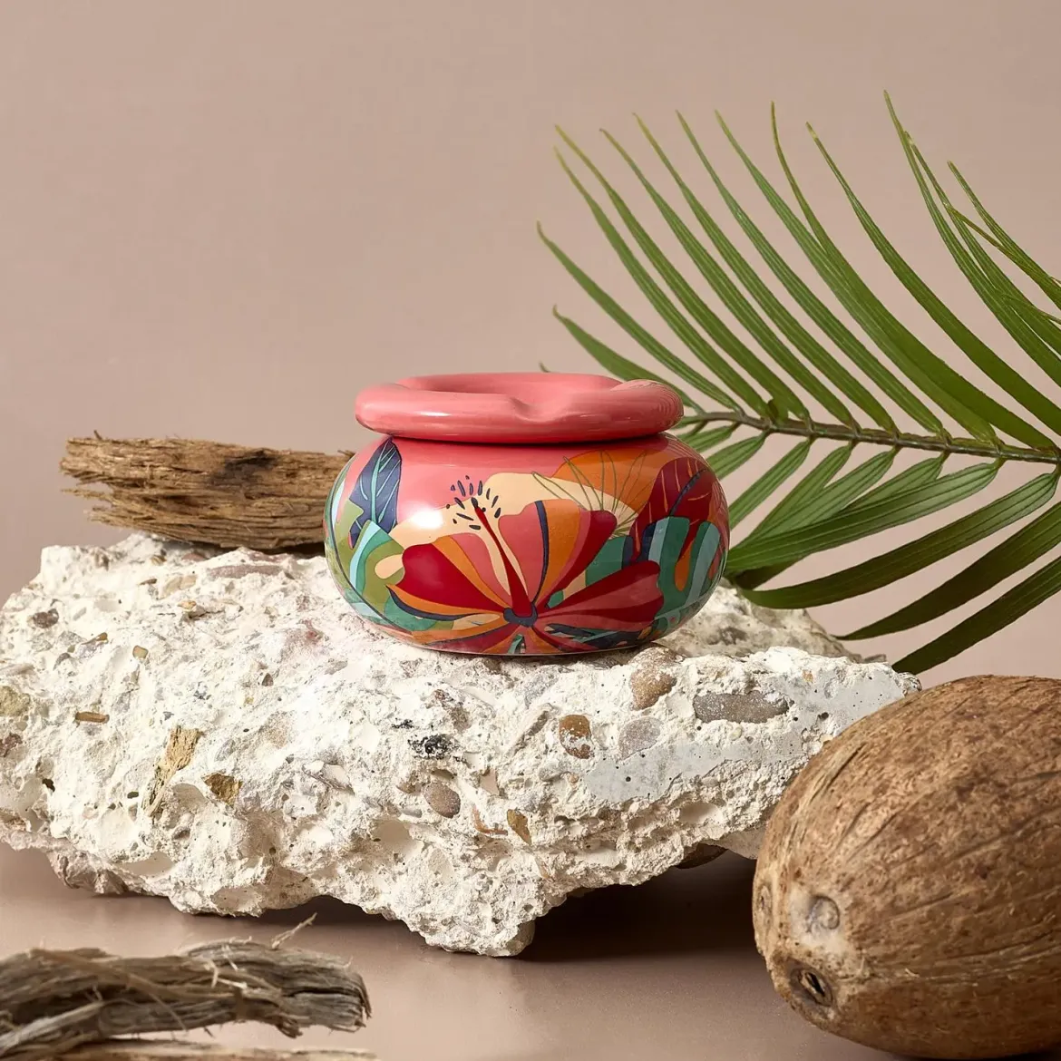 CENDRIER FLORAL D.10CM
