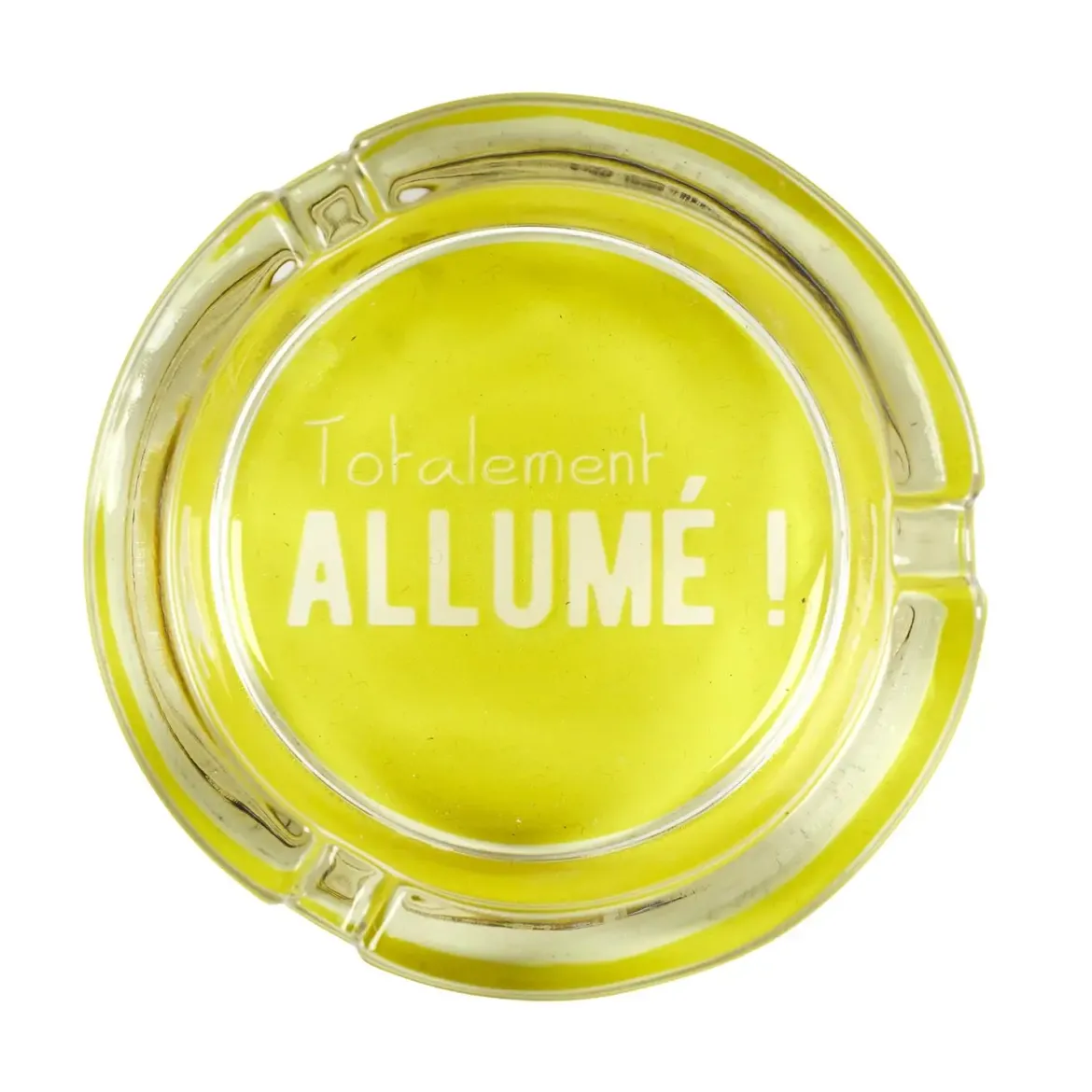 CENDRIER VERRE PHOSPHORESCENT